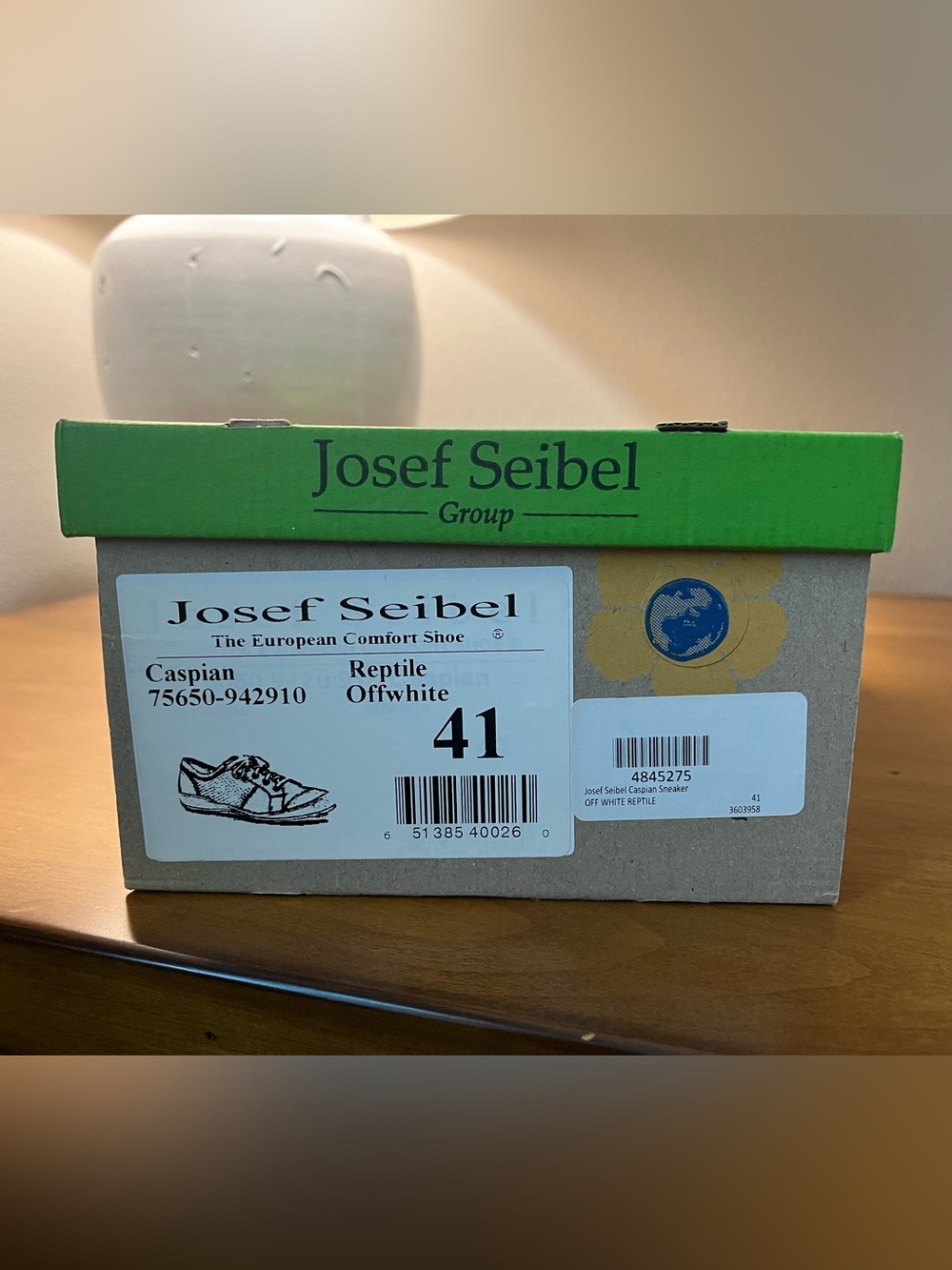 Josef Seibel Caspian Snake-Print  Lace-Up Sneakers. - Picture 2 of 6